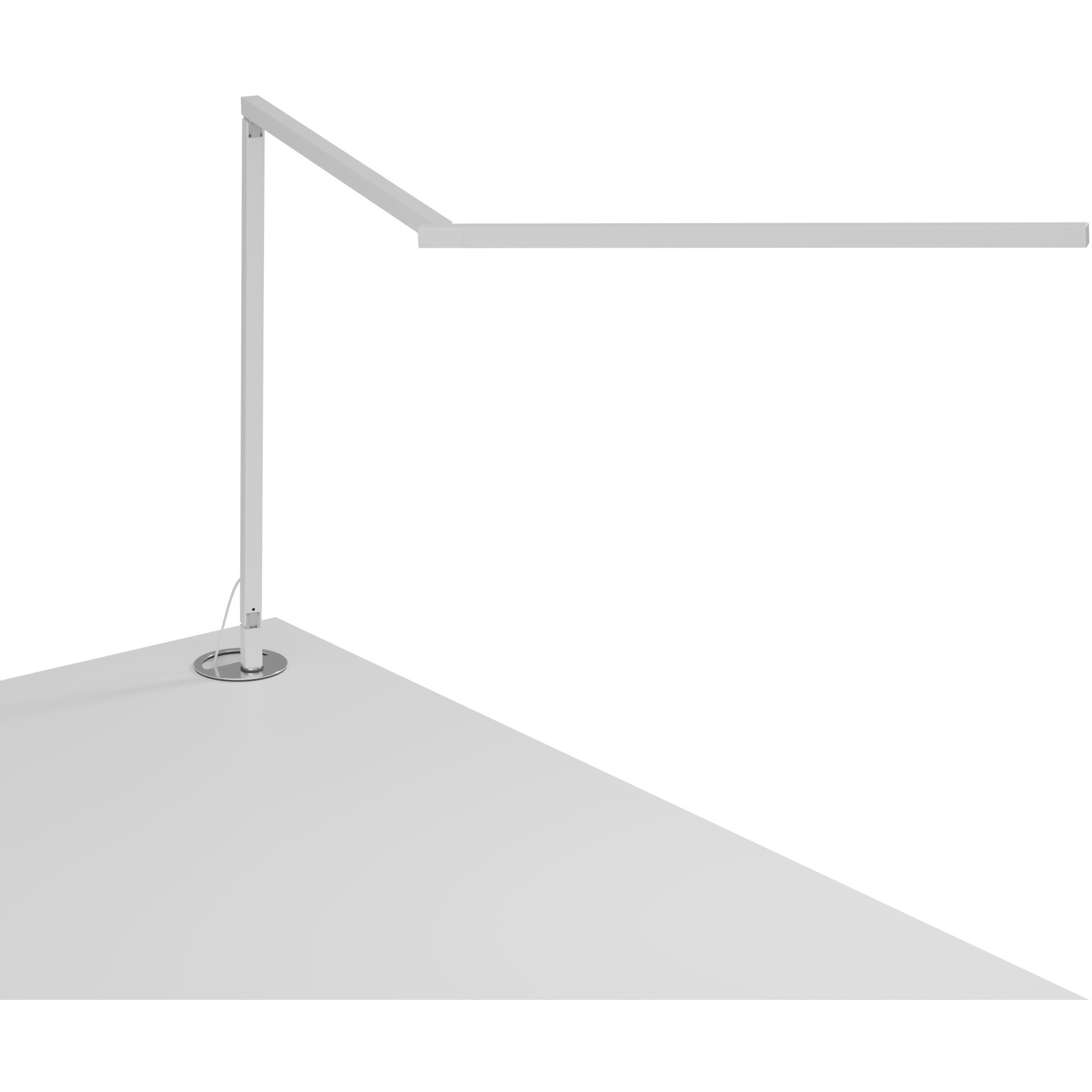 Z-Bar Gen 4 16.05 inch 8.80 watt Matte White Desk Lamp Portable Light, Grommet Mount